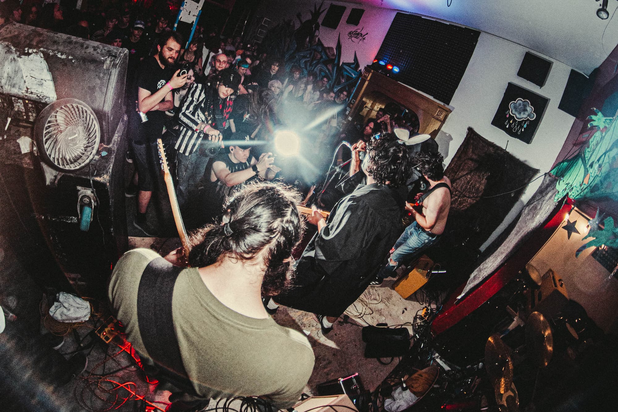 Shrugs Bunny performing at Grey Lab.